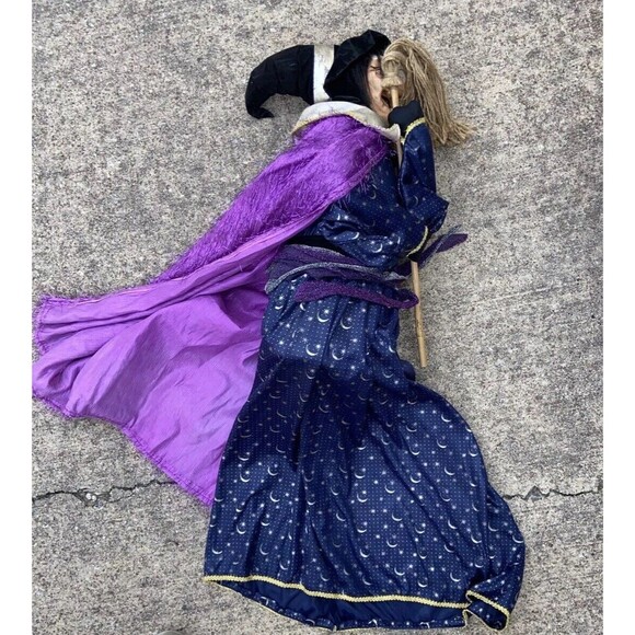 Vintage Halloween Witch Standing With Broom Figurine Unbranded 18” Tall - Picture 3 of 15